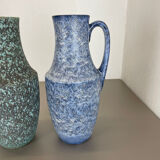 Set of Two Pottery Fat Lava "Supercolor" Vases by Scheurich Germany WGP