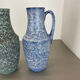Set of Two Pottery Fat Lava "Supercolor" Vases by Scheurich Germany WGP