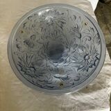 Art Deco molded glass chandelier