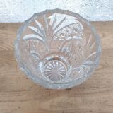 Carved crystal vase