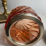 Boîte en verre moulé et laiton