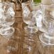 4 glass chicken shells