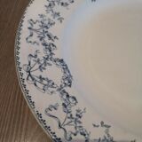 Round dish in Earthenware Sarreguemines Model Mozart