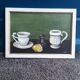 Still life with lemon Oil on hardboard