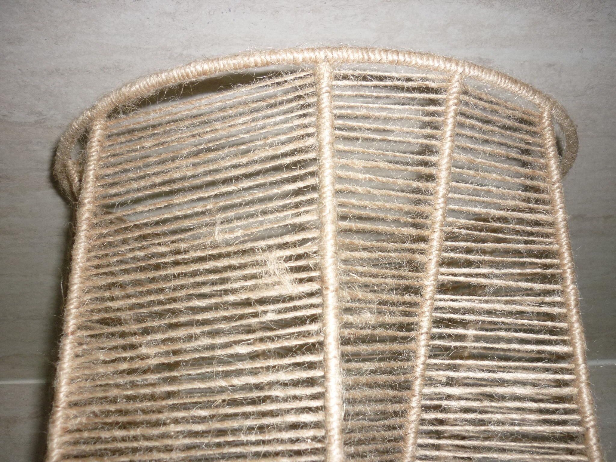 Lampshade in jute thread geometric shape 35 cm