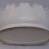 Rafraîchissoir à verres en faïence blanche