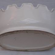 White earthenware glass cooler