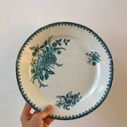 plat rond en Terre de Fer japonisant fin XIXème