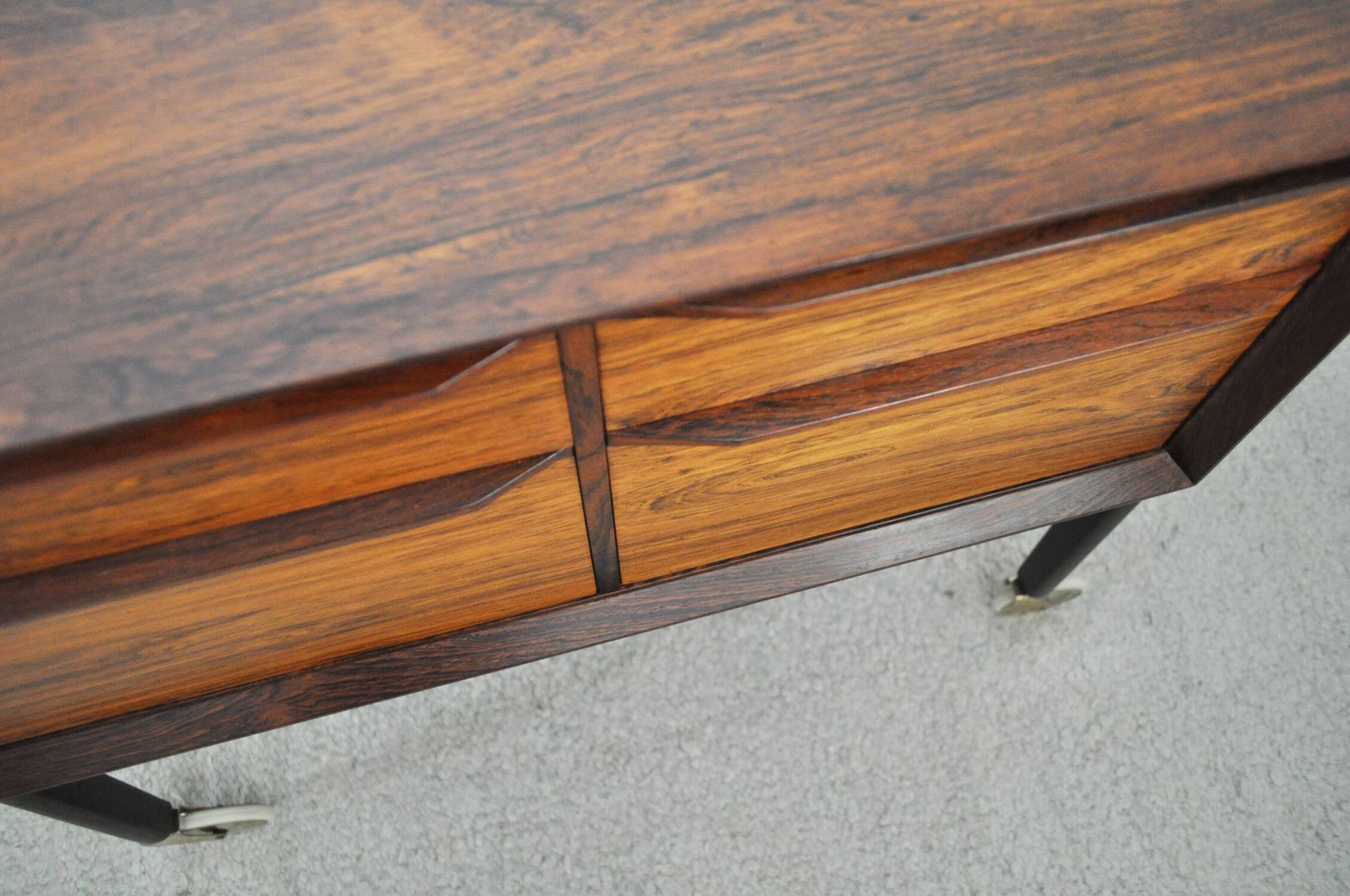 Table de couture scandinave moderne en palissandre, Danemark, 1960s