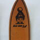 Pair of vintage wooden child skis