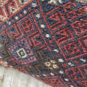 Pair of vintage XXL Kilim cushions