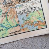 Old Vidal Lablache school map of Germany n°27.