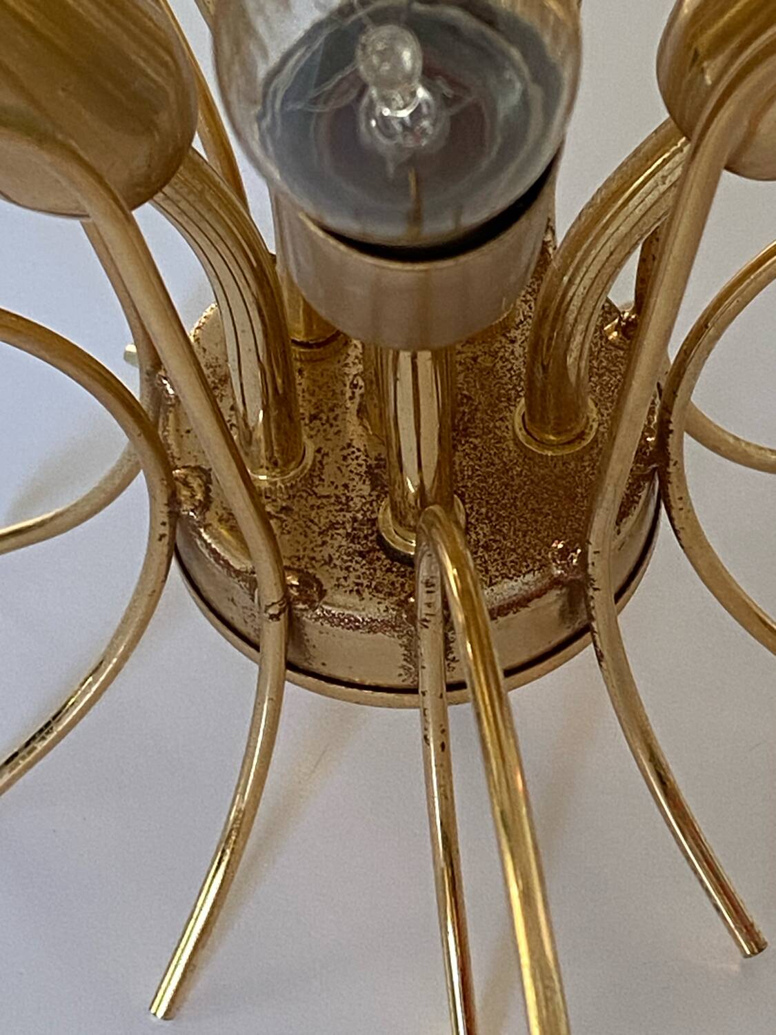Murano glass flower chandelier, 1970s