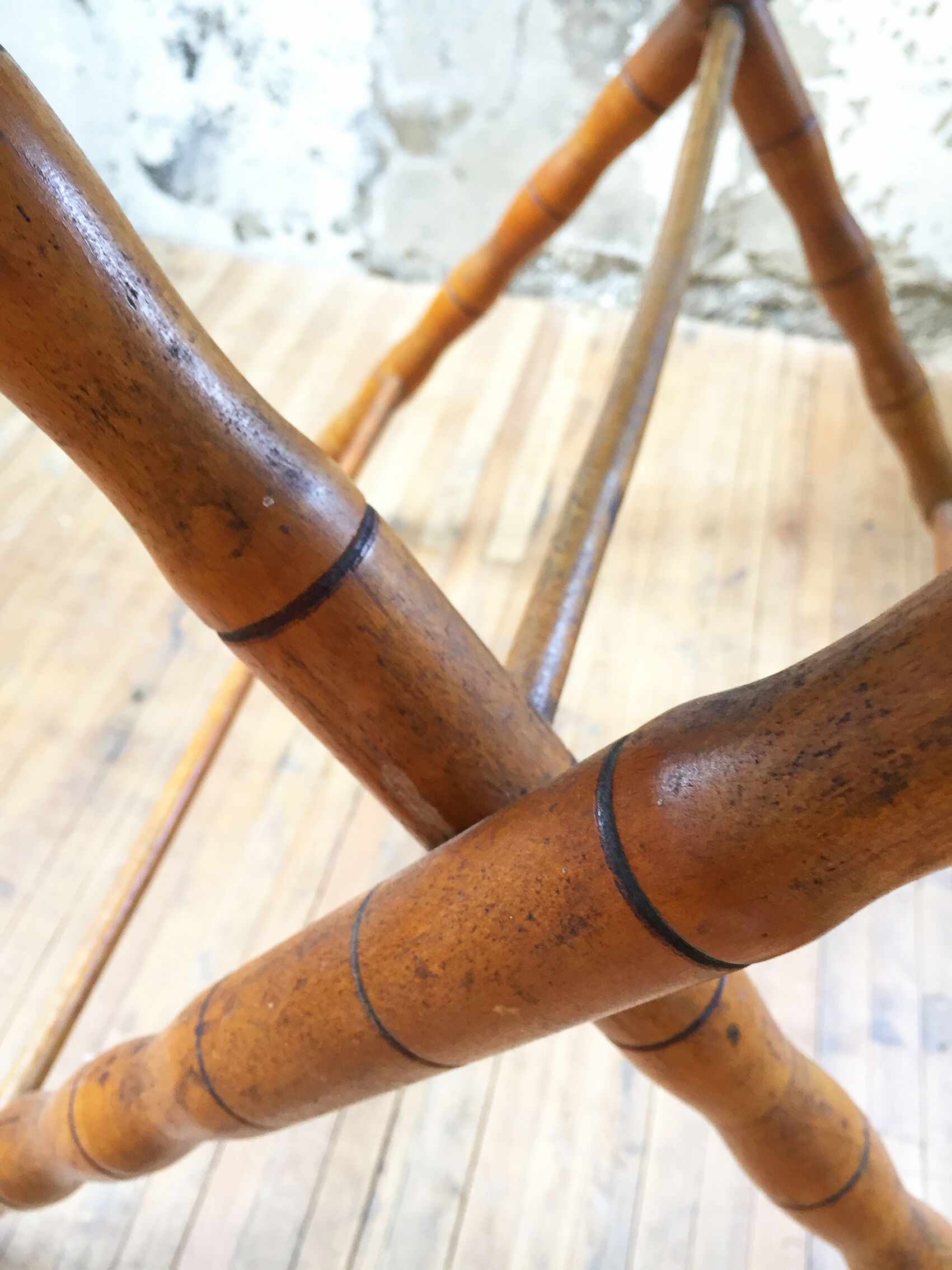 Bamboo imitation folding table