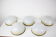 Set of five bauhaus flush mounts 1930s