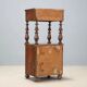 Antique Louis-Philippe bedside table in walnut, Italy, 19th century.