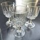 3 wine/water glasses 13.5 cm Cristal d'Arques model Louvre Vintage