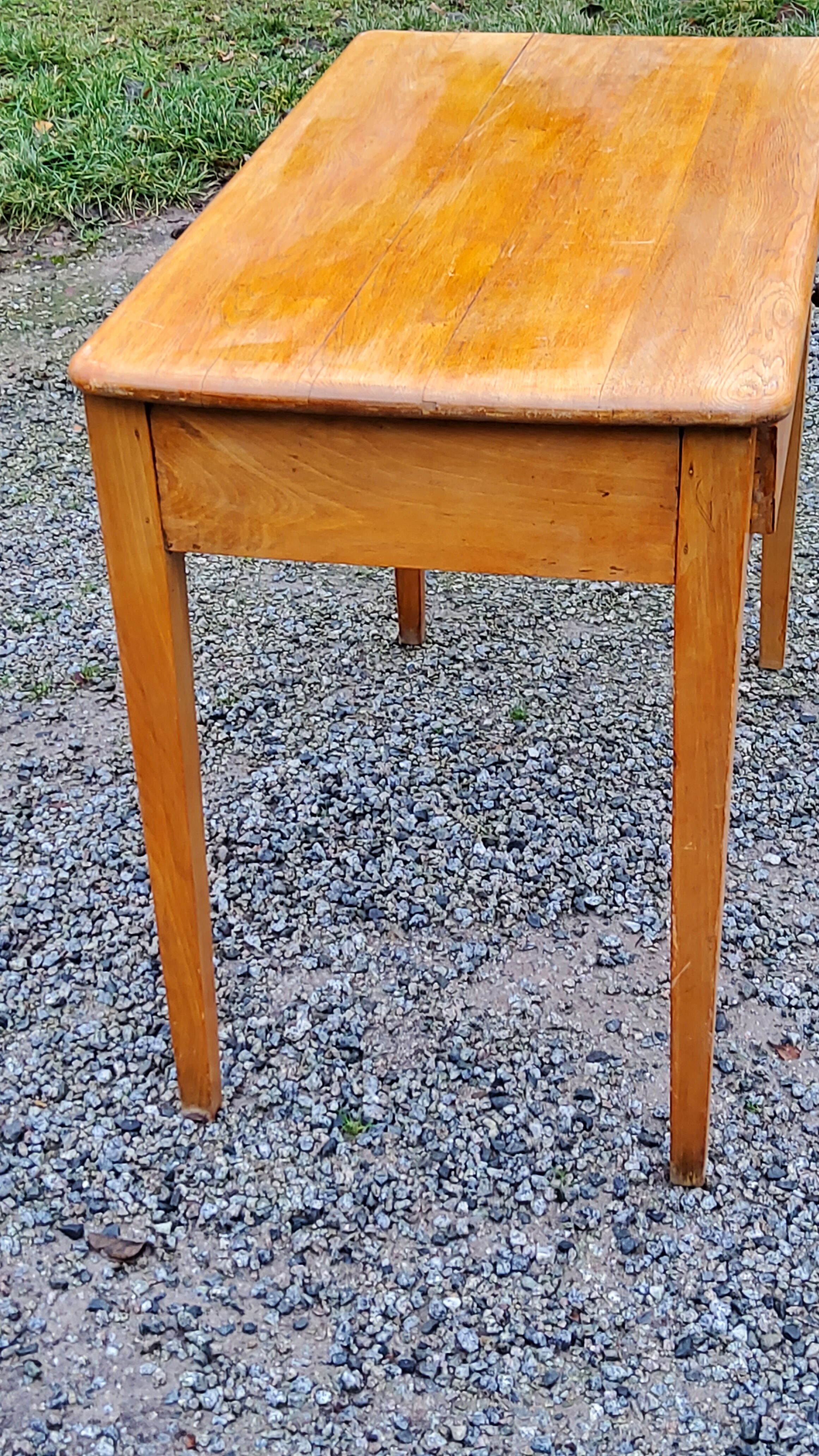 Writing table oak desk feet bobbins from the 50s