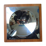 Empty ashtray pocket teak - chrome metal