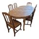 Extendable old wooden table