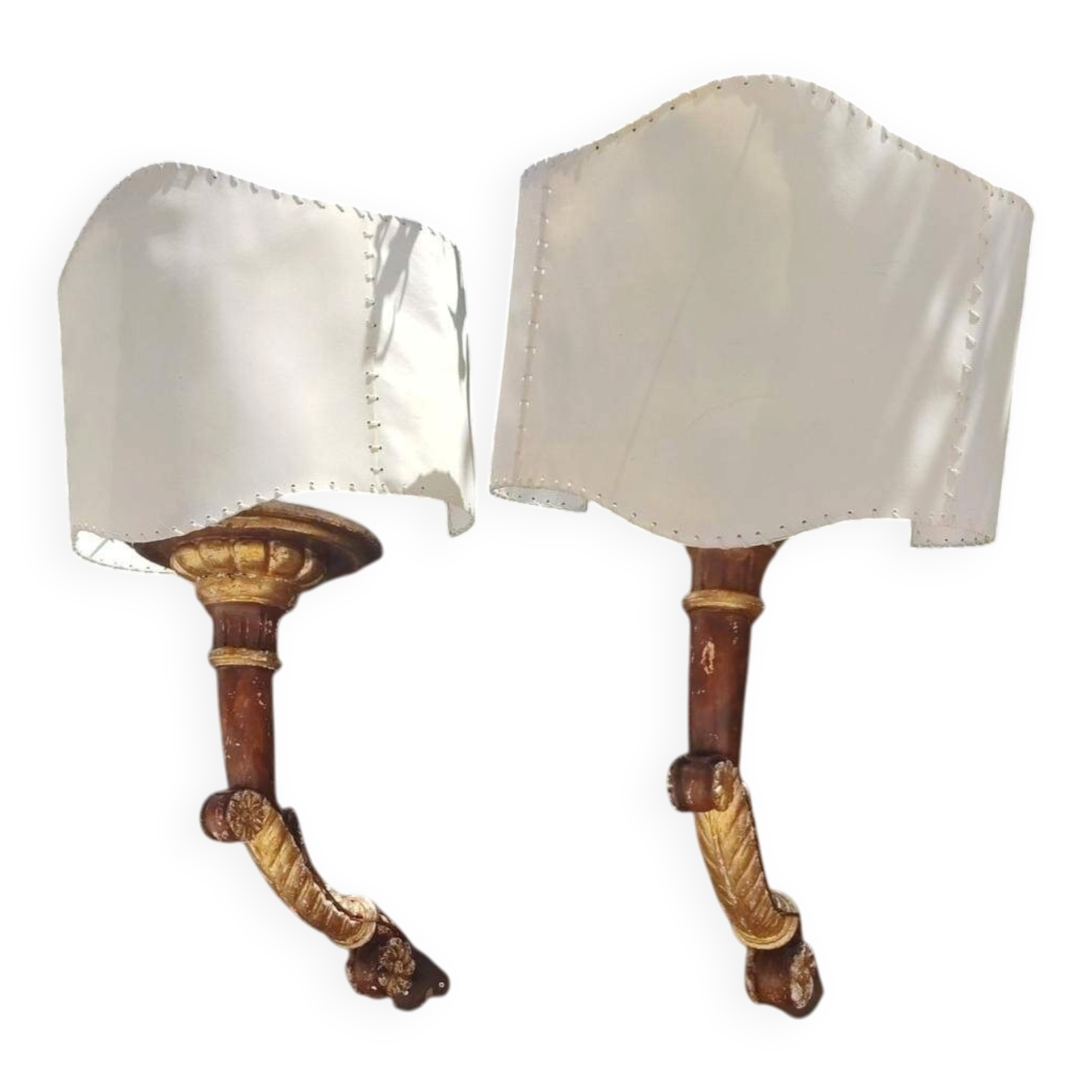 Pair of Italian Empire style wall sconces from the 19th century.