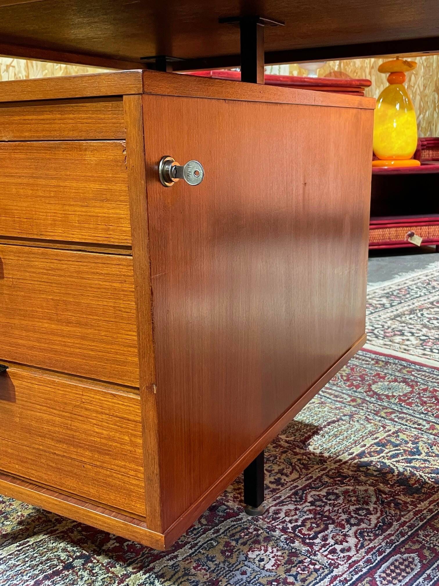 Bureau vintage par Jacques Hitier années 50