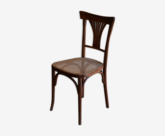 Chaise bistrot avec cannage