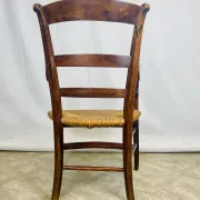 Pair of dissimilar walnut armchairs