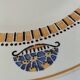 Round plate Longwy Art Deco