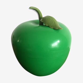 Seau à glaçon pomme vert foncé vintage