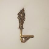 Old brass coat rack hook