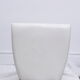 White skai chair and chrome legs