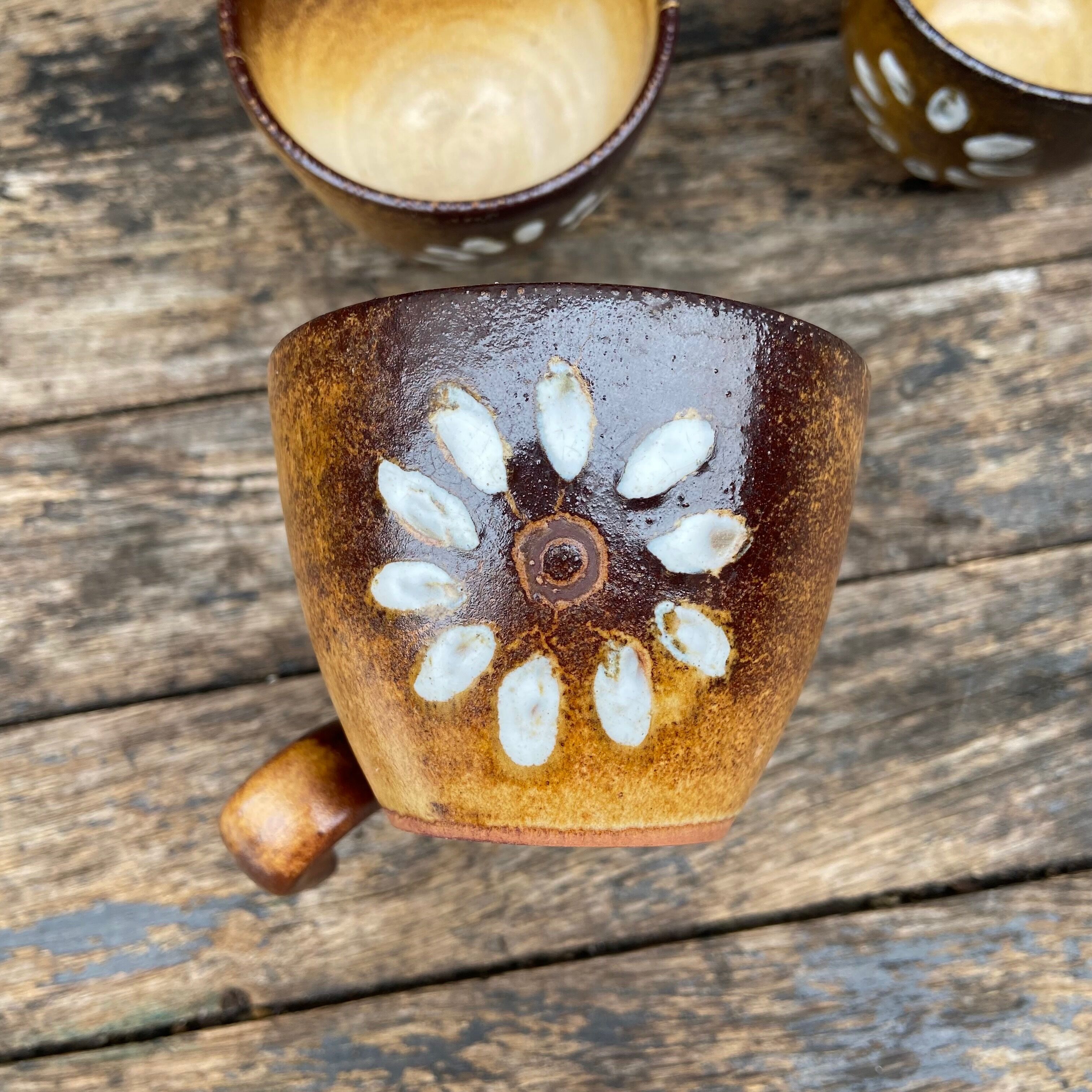 Set of 4 cups at coffee Vallauris 70