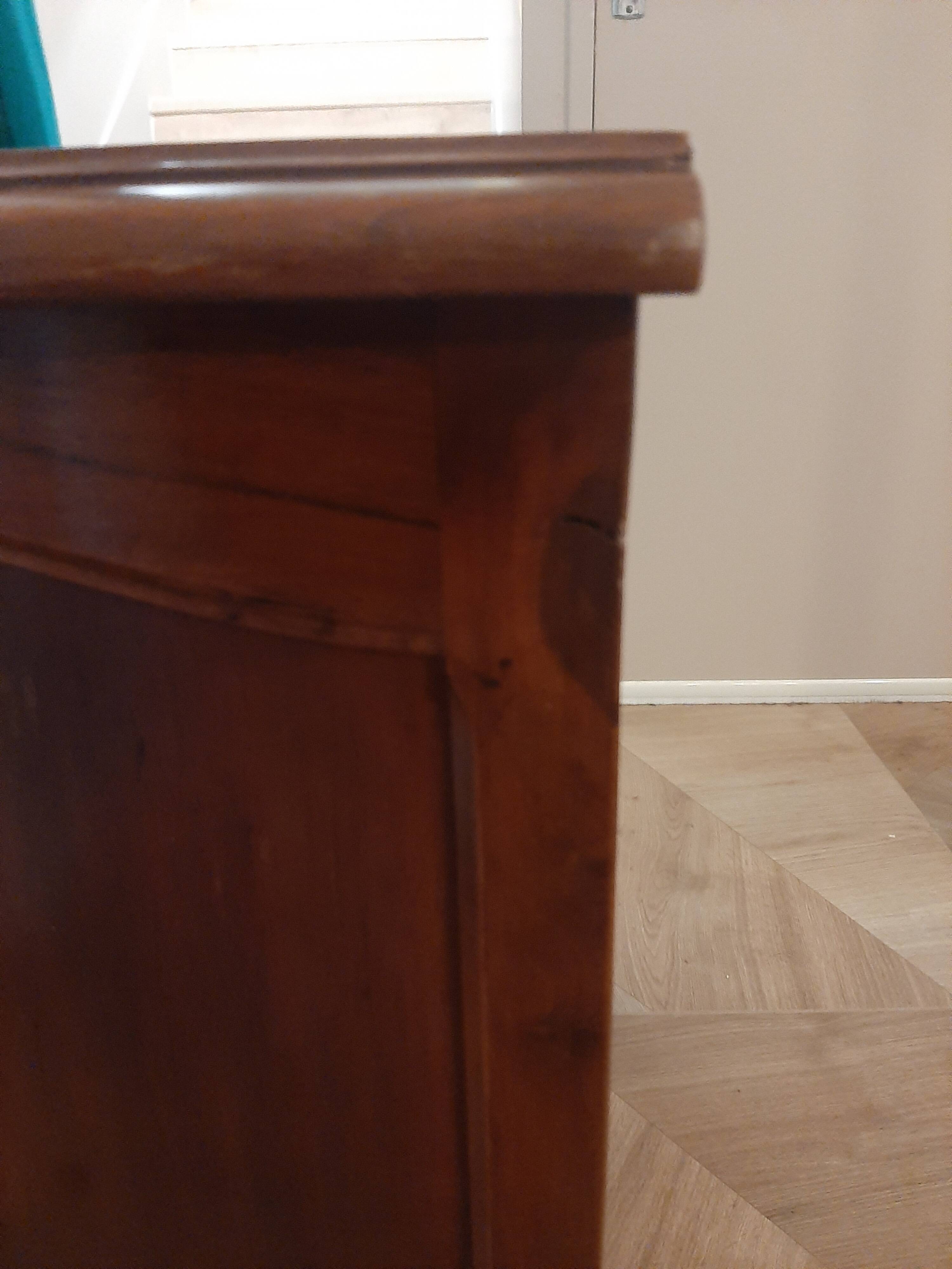 Louis XV style chest of drawers - 2 drawers - Curved feet - 1980s