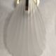 Pair of wall sconces shell lamps Art Deco frosted glass