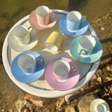 Raynaud et Co multicolor coffee cup set
