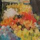 Peinture " le marché aux fleurs" de béziers