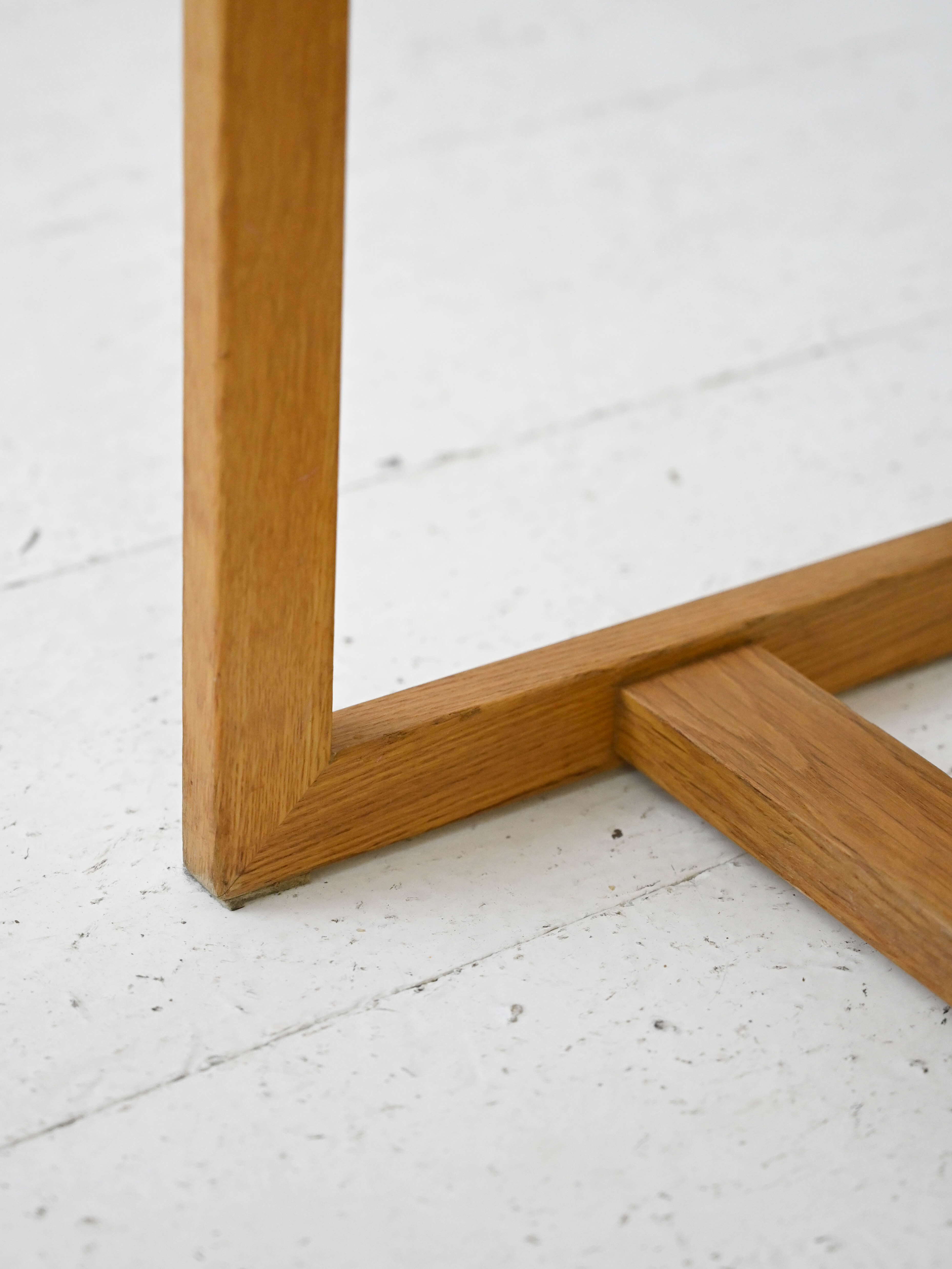 Scandinavian oak chest of drawers with two drawers