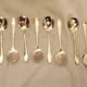 12 sorbet spoons, pearls