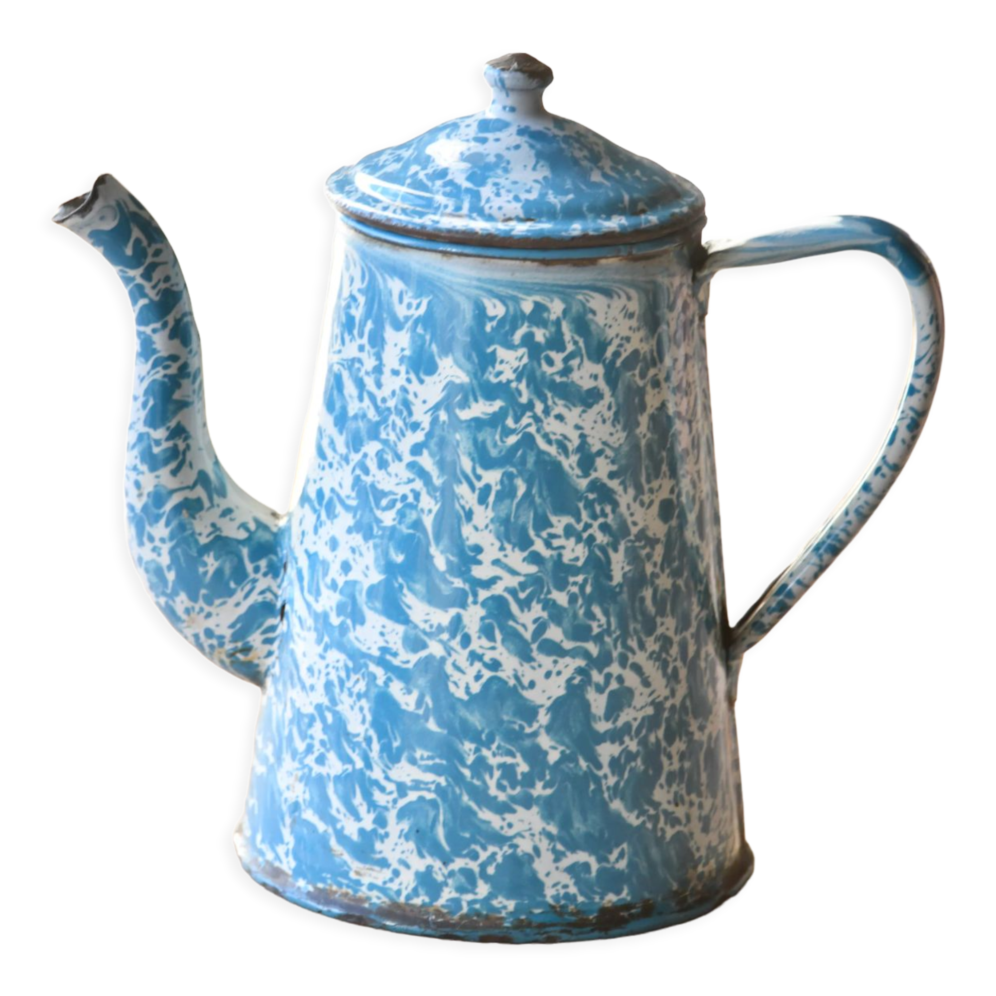 Cafetière Émaillée Riess Bleu Turquoise 0,75L - Compatible Tous Feux Dont Induction, Fabriquée En Autriche