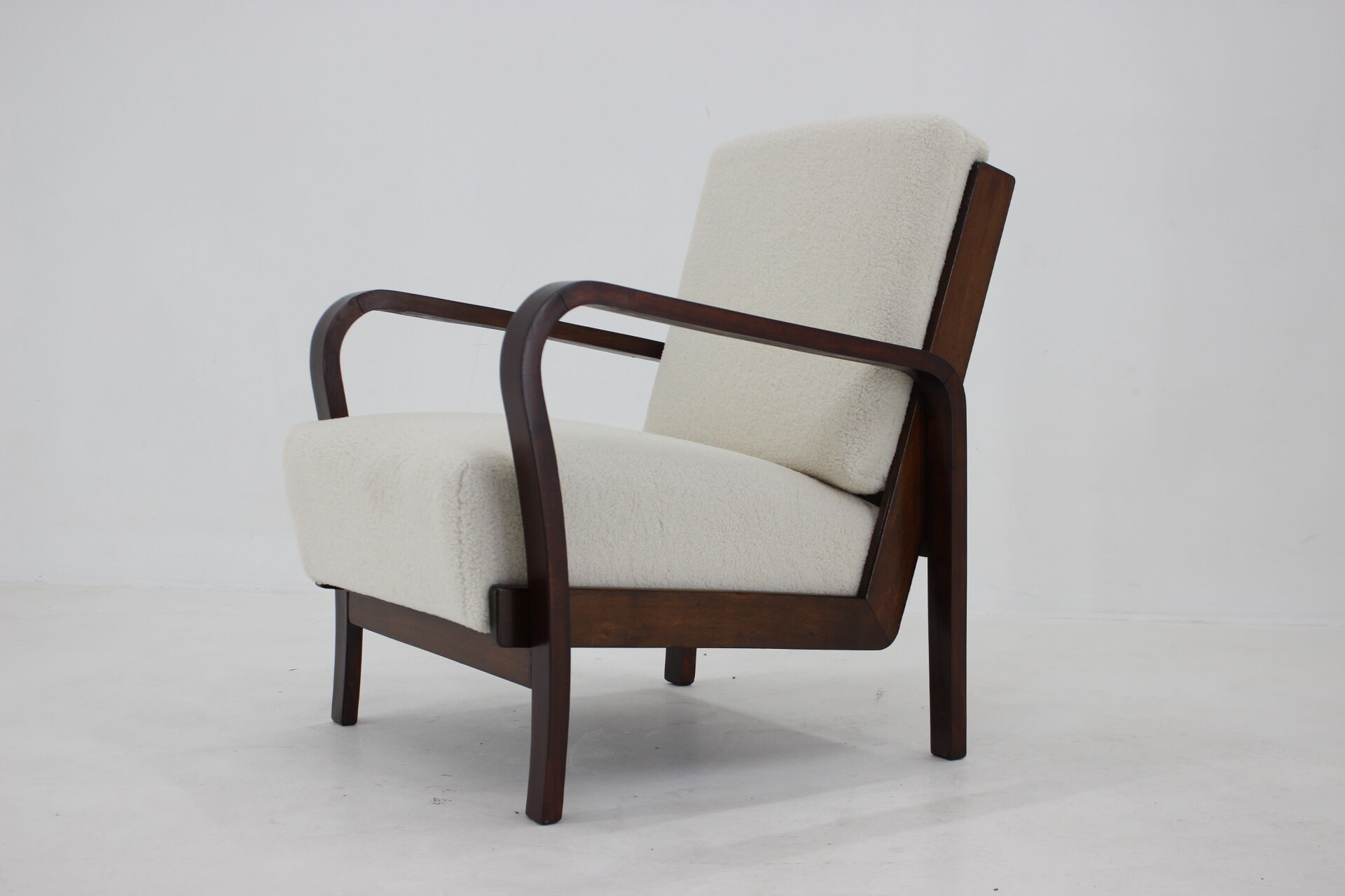1940s Art Deco Armchair, Czechoslovakia