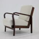 1940s Art Deco Armchair, Czechoslovakia
