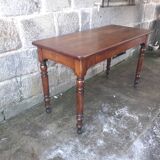 Wooden bistro table, legs turned 125 cm