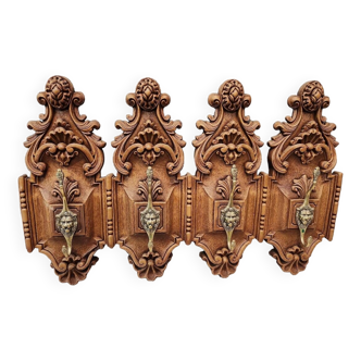 Coat rack, wooden hook