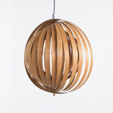 Wooden suspension large kinetic spiral