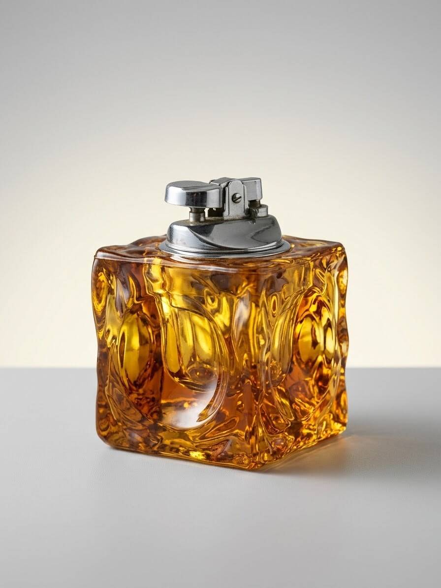 Murano Antonio Imperatore 1970 ensemble lighter table ashtray candle holder