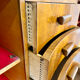 Antique walnut sideboard in Art Deco style from the 1930s.