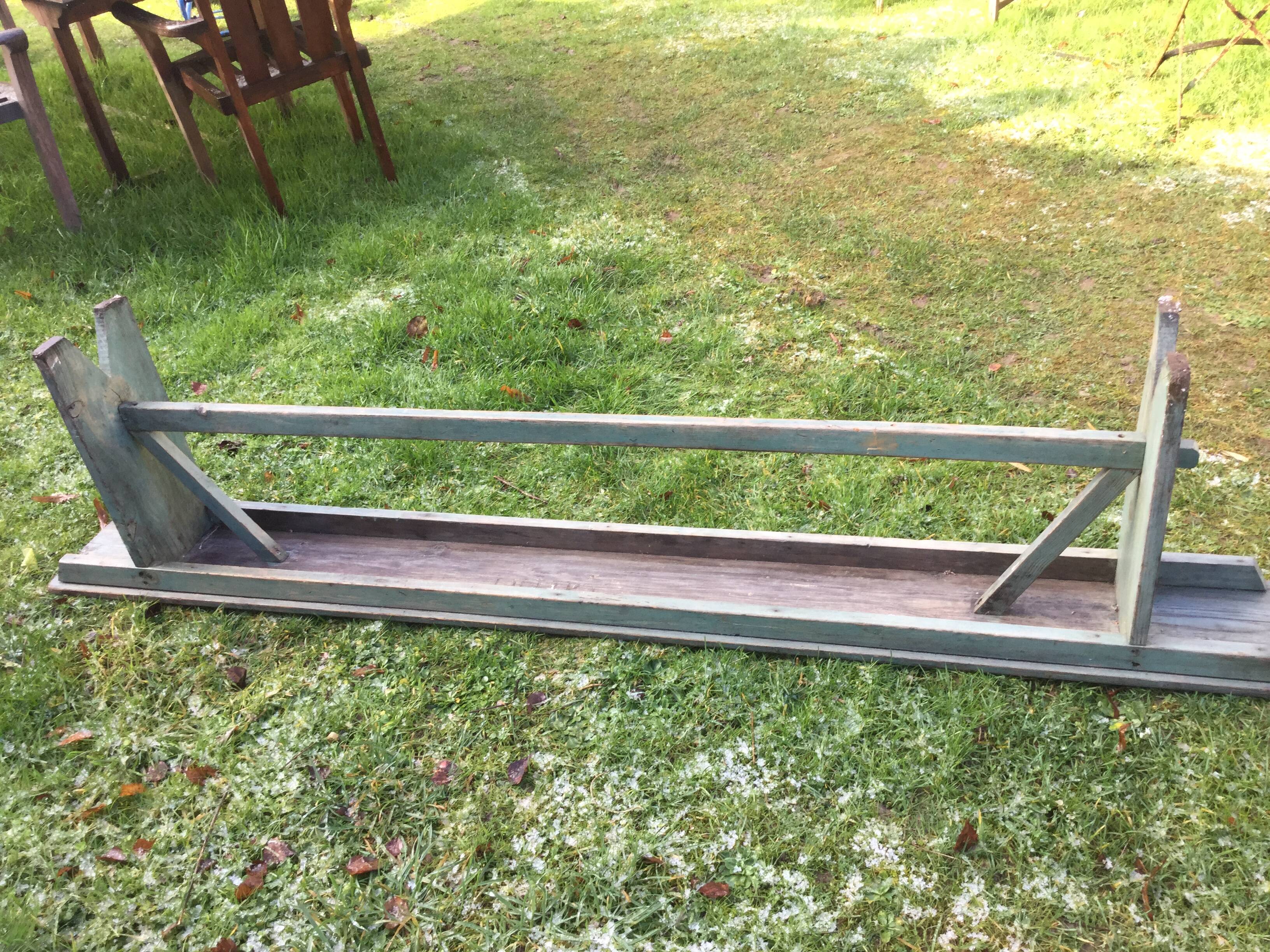 Pair of wooden benches