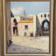 Swedish Oil on Canvas – “Southern Street” by J. Erix