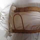 Old infant wicker basket